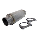 Universal Resonator 4" Inlet Outlet 12" Body 18 Overall Aluminized - View 4 | Dirty Garage