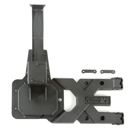 Rugged Ridge Spartacus HD Tire Carrier Kit 07-18 Jeep Wrangler - View 2 | Dirty Garage