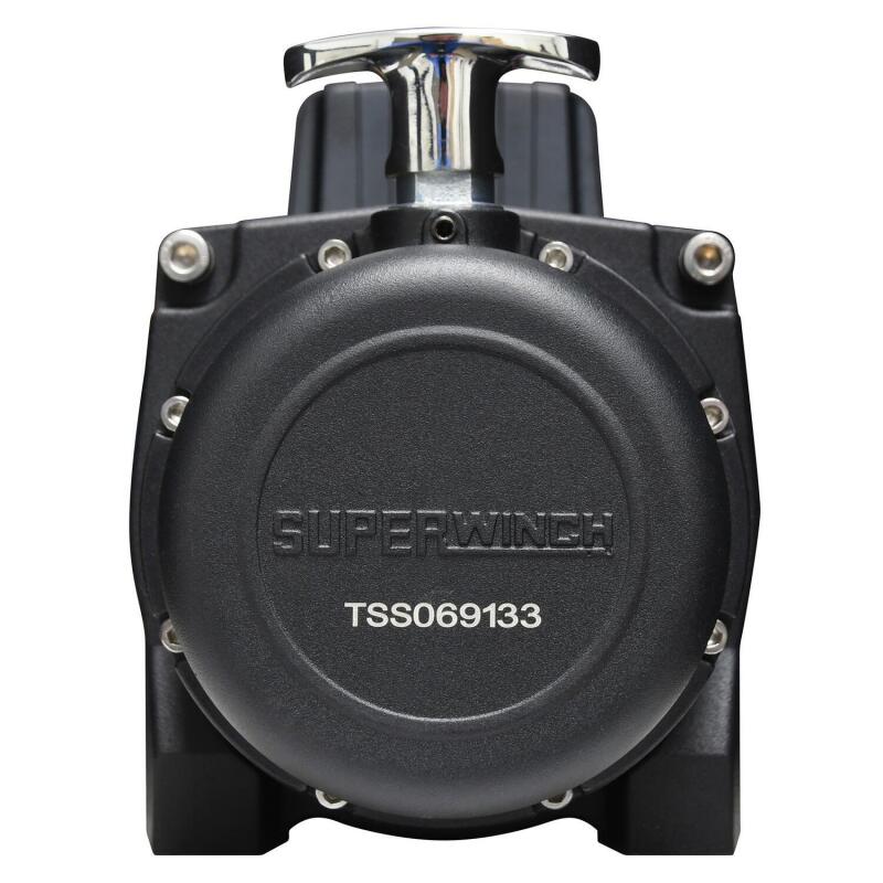 Universal 9500 LB 12V DC Tiger Shark Winch w/ Synthetic Black Rope - View 8 | Dirty Garage