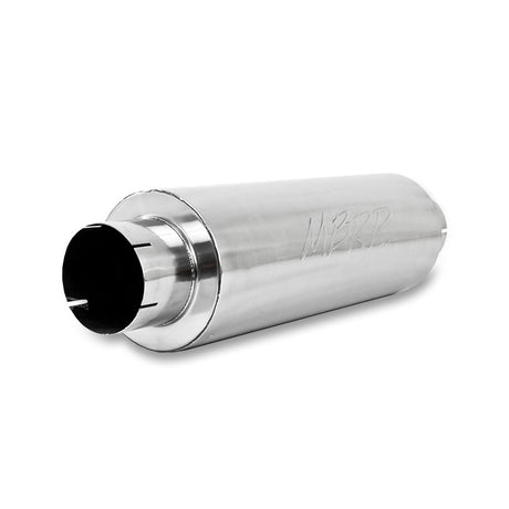 MBRP Universal Quiet Tone Muffler 5in Inlet /Outlet 8in Dia Body 31in Overall - View 2 | Dirty Garage
