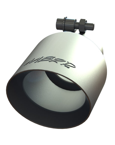 Universal 4" OD Dual Wall Angled Tip 2.5" Inlet 8" Length T304 - View 3 | Dirty Garage