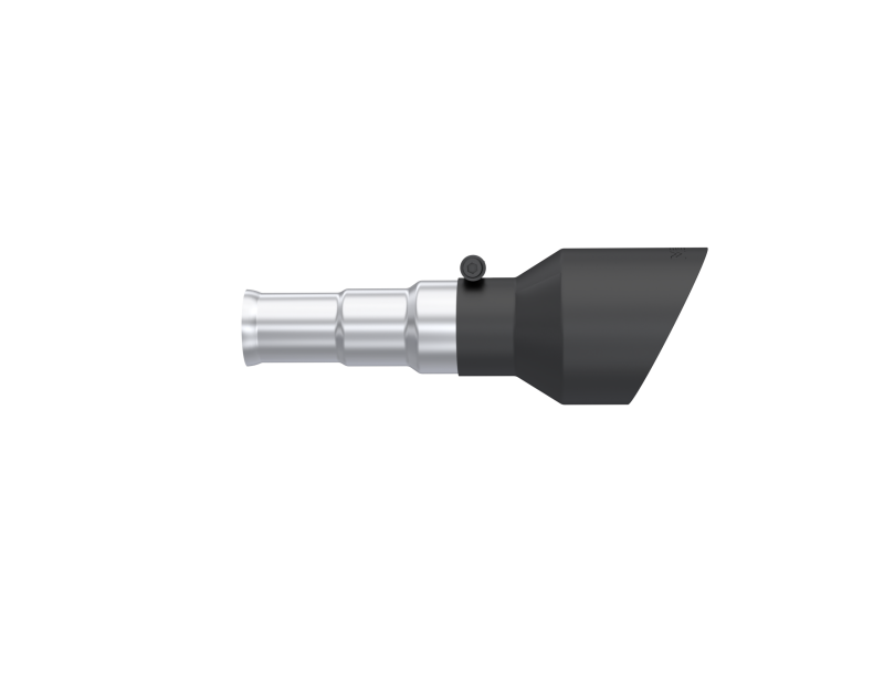 2019-2024 Ram 1500 5.7L Hemi 3" Inlet 5" OD Dual Wall Angle Cut T304 Black Tips Pairs - View 2 | Dirty Garage