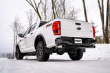 2019-2020 Ranger 2.3L 3" Dual Split Rear Outlet 4" OD Tips Black Coated Cat Back Exhaust - View 4 | Dirty Garage