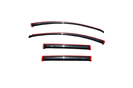 2007-2014 Edge Front and Rear Window Deflectors Smoke 4-Piece - View 2 | Dirty Garage