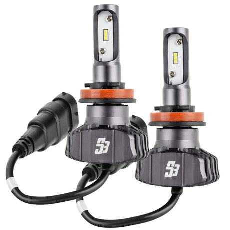 Universal H11 S3 LED Headlight Bulb Conversion Kit 6000K | Dirty Garage
