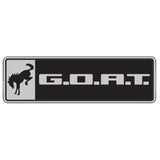 Universal Bronco/Bronco Sport G.O.A.T. Badge - Black/Chrome - View 2 | Dirty Garage