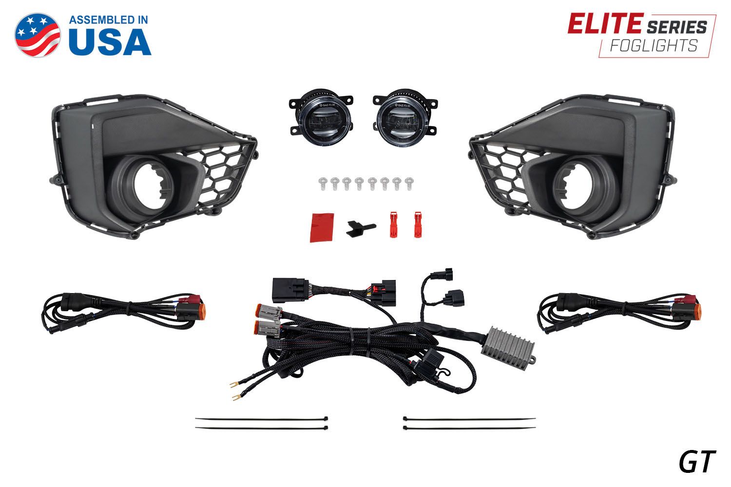 2024-2026 Mustang GT Elite Series White Add-On Fog Lamp Kit | Dirty Garage