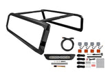 Diode Dynamics IBEX A2 bed rack lighting kit contents with SS10 Chase Lightbar and four rock lights for 2020-2025 Jeep Gladiator