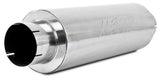 MBRP Universal Quiet Tone Muffler 5in Inlet /Outlet 8in Dia Body 31in Overall - View 4 | Dirty Garage