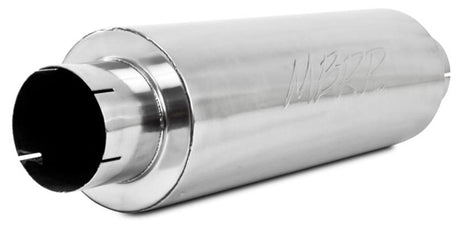MBRP Universal Quiet Tone Muffler 5in Inlet /Outlet 8in Dia Body 31in Overall - View 4 | Dirty Garage