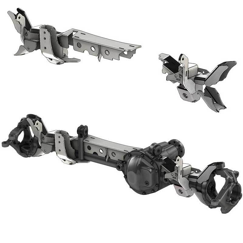 1993-2006 Wrangler Front Axle Swap Kit Dana 30 LCA Brackets Standard Hole | Dirty Garage