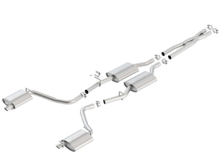 Borla 15-16 Dodge Charger 3.6L V6 S-Type Cat Back Exhaust (Uses Factory Valence) - View 4 | Dirty Garage