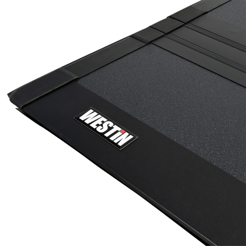 Westin 20-26 Chevrolet/GMC 2500HD 3500HD 6ft. 9in. Bed Hard Tri-Fold Tonneau Cover - Black - View 20 | Dirty Garage