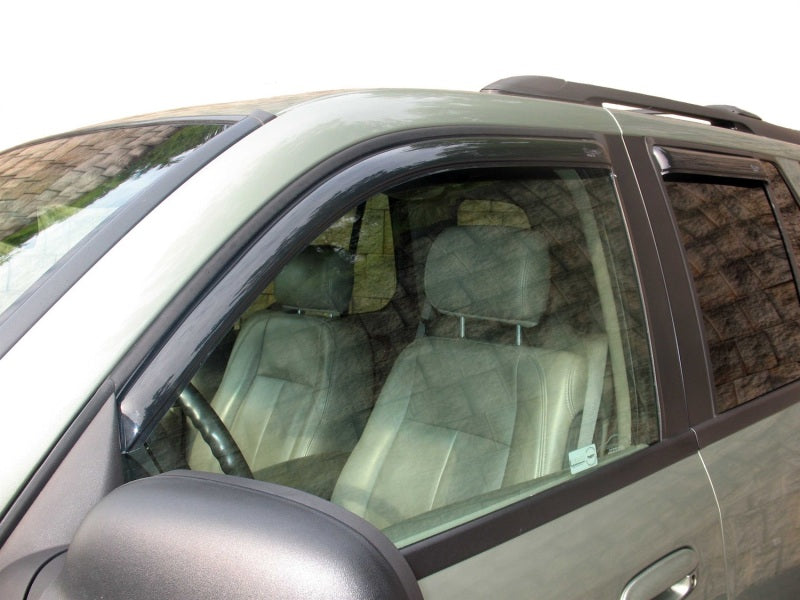 2002-2009 Trailblazer Front & Rear Window Deflectors Smoke 4-Piece - View 7 | Dirty Garage