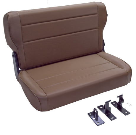 Rugged Ridge Fold & Tumble Rear Seat Spice 76-95 Jeep CJ / Jeep Wrangler - View 7 | Dirty Garage