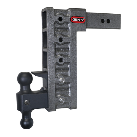 Gen-Y Mega Duty 2.5in Shank 12in Drop 3K TW 21K Hitch w/GH-061 Dual-Ball/GH-062 Pintle Lock - View 2 | Dirty Garage