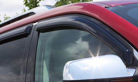 2016-2020 Tucson Ventvisor Outside Mount Window Deflectors Smoke 4-Piece - View 4 | Dirty Garage
