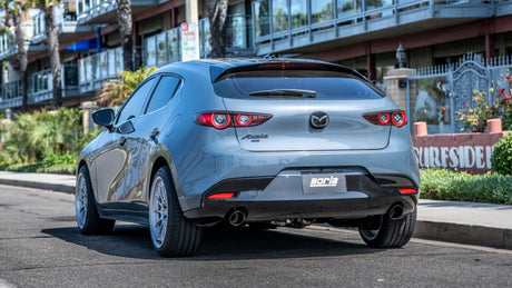 Borla 19-21 Mazda 3 Hatchback 2.0/2.5L NA S-Type Axle-back Black Chrome Tips - View 4 | Dirty Garage