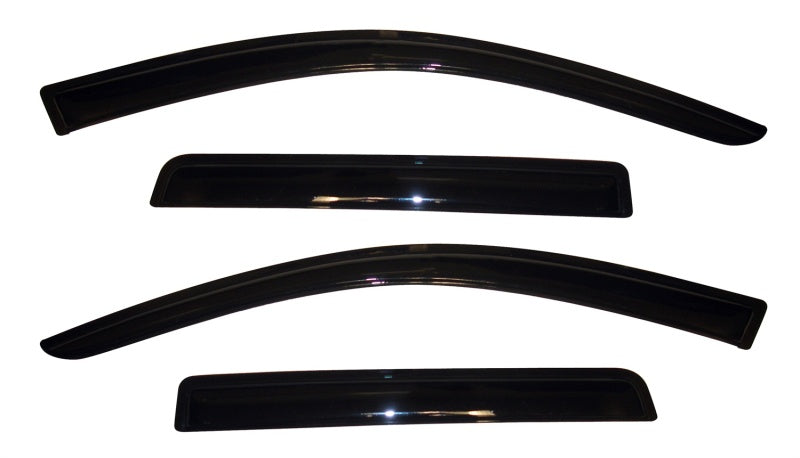 2011-2018 Outlander Ventvisor Outside Mount Window Deflectors 4-Piece Smoke - View 2 | Dirty Garage