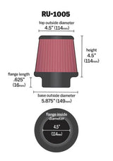 Universal Filter Universal X Stream Clamp-On 4-1/2in Flange 5-7/8in Base 4-1/2in Top 4-1/2in Height - View 14 | Dirty Garage