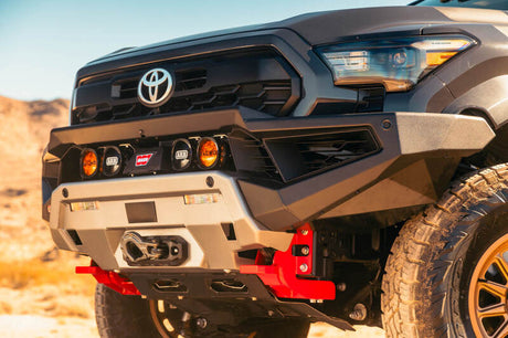 2024-2025 Tacoma Zenith Winch Bar - Textured Black - View 3 | Dirty Garage