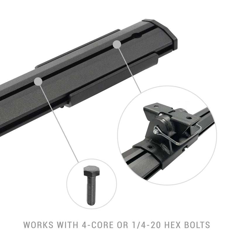 Go Rhino Universal XRS 37 3/4 Cross Rail Accessory Set - Tex. Black - View 4 | Dirty Garage