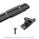 Go Rhino Universal XRS 37 3/4 Cross Rail Accessory Set - Tex. Black - View 4 | Dirty Garage