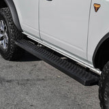 Universal 75" Black Grate Steps Running Boards - View 5 | Dirty Garage