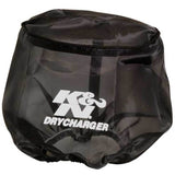 Universal Drycharger Round Tapered Black Filter Wrap - View 2 | Dirty Garage