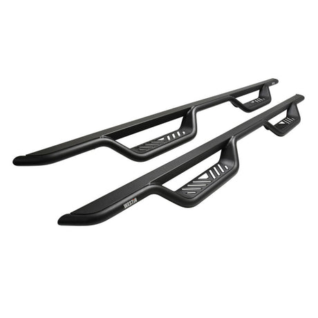 Westin 19-22 Chevrolet Silverado / GMC Sierra Crew Cab Outlaw Nerf Step Bars - Textured Black - View 2 | Dirty Garage