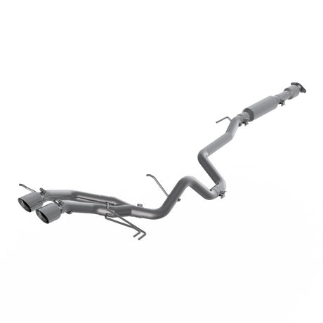 2013-2018 Veloster Turbo 4.0in OD Dual Outlet 2.5" AL Cat Back - View 2 | Dirty Garage
