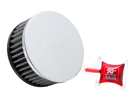 Universal Chrome Filter 2 1/2 inch O/S FLG/4 1/2 inch OD/2 inch Height - View 3 | Dirty Garage