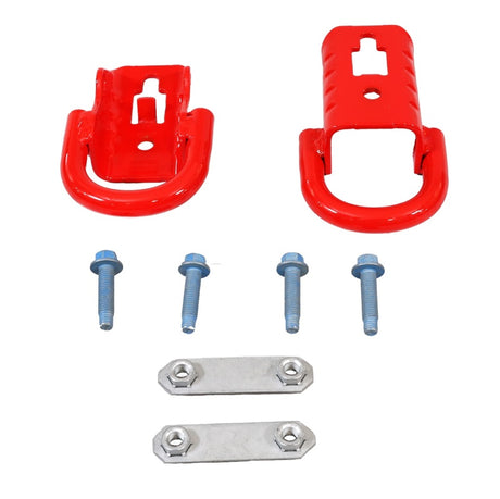 2015-2022 F-150 Tow Hooks - Red - View 2 | Dirty Garage