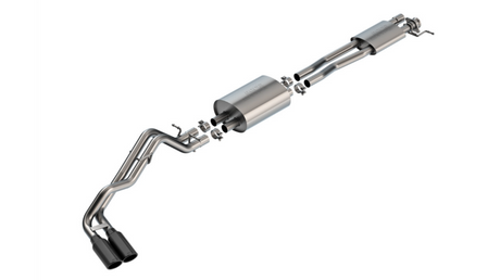 2024-2025 Ranger XLT Side Exit S-type Exhaust w/ Black Chrome Tips | Dirty Garage