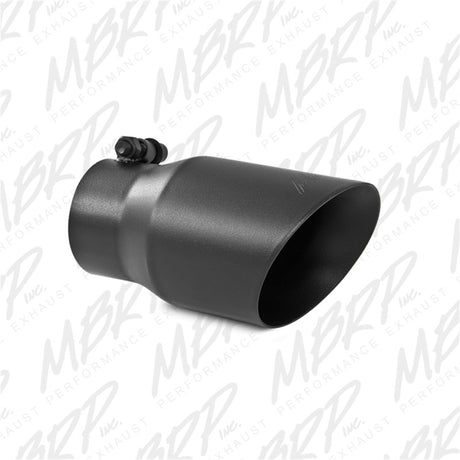 Universal 3" Round x 4" Inlet OD Dual Walled Angled Black Tip - View 3 | Dirty Garage