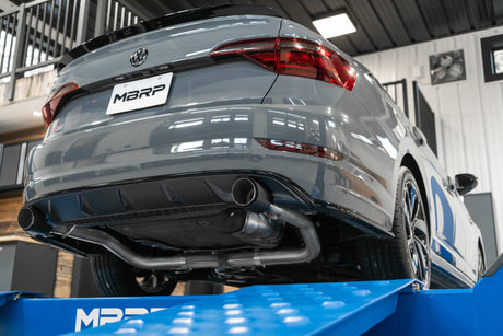 2019-2021 VW Jetta GLI 3" Catback Dual Split Rear Exit Exhaust Carbon Fiber Tips - View 11 | Dirty Garage