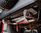 2007-2014 Wrangler Rubicon 3.6L 3.8L Axle-Back Dual Rear Exit T409 Performance Exhaust System - View 4 | Dirty Garage