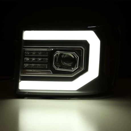 2007-2013 GM HD Pro-Series Projector Black Headlights Active Light Sequential Signal - View 5 | Dirty Garage