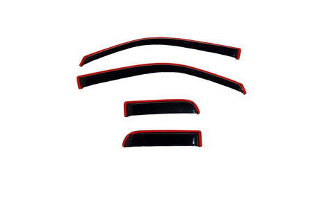 2004-2014 F-150 Supercab Ventvisor In-Channel Front Rear Window Deflectors Smoke 4-Piece - View 2 | Dirty Garage