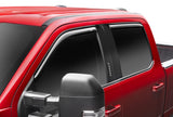2017-2018 Superduty Supercrew Ventvisor Front and Rear Window Deflectors Smoke 4-Piece - View 2 | Dirty Garage
