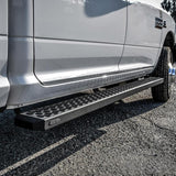 2006-2026 Ram 1500/HD Crew Cab Black 83" Grate Steps Running Boards - View 6 | Dirty Garage