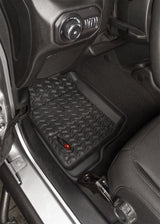 Rugged Ridge Floor Liner Front Black 2018-2020 Jeep Wrangler 2020 Gladiator JL / JT - View 6 | Dirty Garage