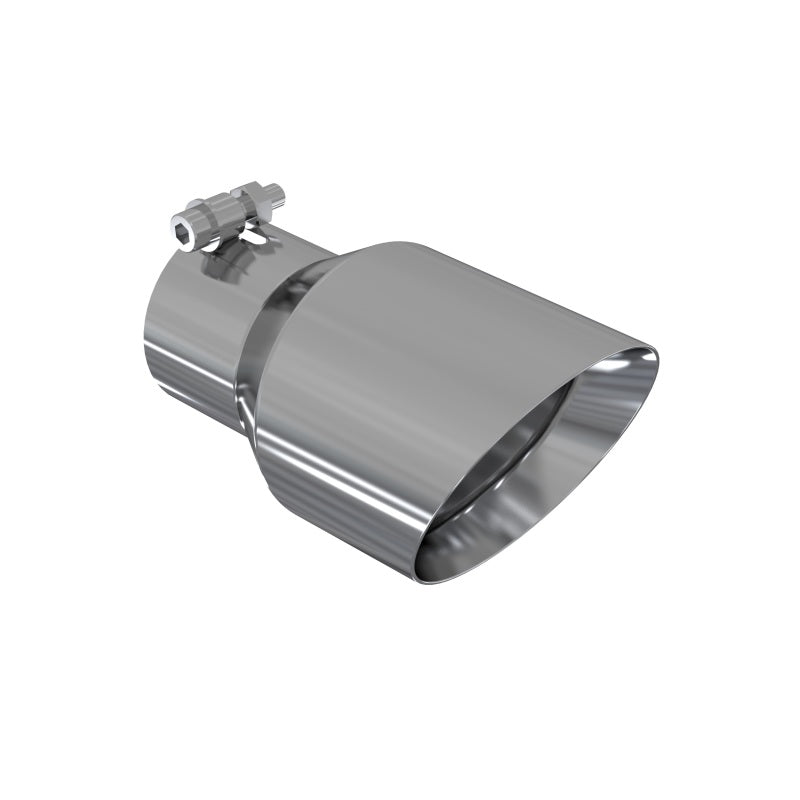 Universal 4.5" OD Dual Wall Angled Tip 3" Inlet 8" Length T304 - View 2 | Dirty Garage