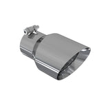 Universal 4.5" OD Dual Wall Angled Tip 3" Inlet 8" Length T304 - View 2 | Dirty Garage