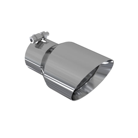Universal 4.5" OD Dual Wall Angled Tip 3" Inlet 8" Length T304 - View 2 | Dirty Garage