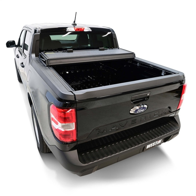 Westin 22-26 Ford Maverick 4WD 4ft. 6in. Bed Hard Tri-Fold Tonneau Cover - Black - View 11 | Dirty Garage