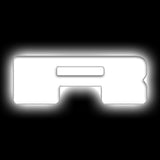 Universal Illuminated LED Letter Badge Matte White Surface Finish R - View 2 | Dirty Garage