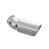 Universal Tip 6" OD 5" Inlet 15.5" Length 30 Deg Bend Angled Rolled End T304 - View 3 | Dirty Garage