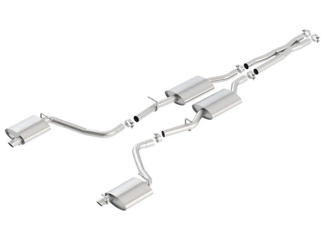 Borla 2015 Dodge Challenger 3.6L V6 S-TYPE Catback Exhaust No Tips Factory Valance - View 4 | Dirty Garage