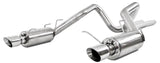 2011-2014 Mustang GT 5.0L Dual Split Rear Street Version T409 3" Cat Back Exhaust System - View 4 | Dirty Garage